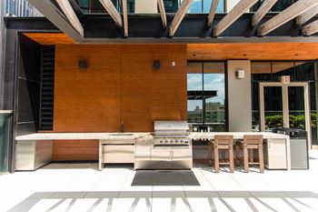 Outdoor terrace with bbq grills & sundeck